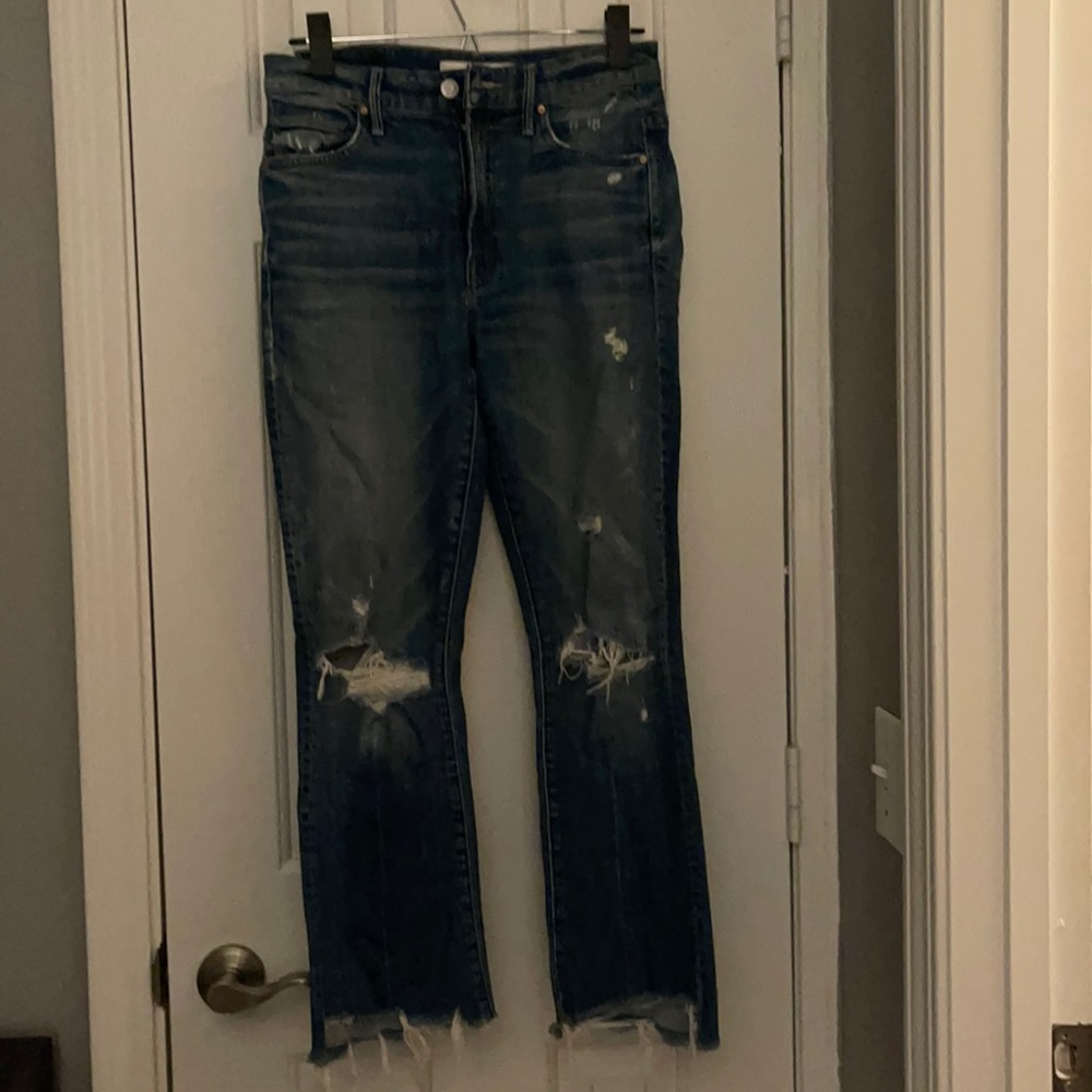 Mother denim insider step crop chewed from the SUPERIOR line